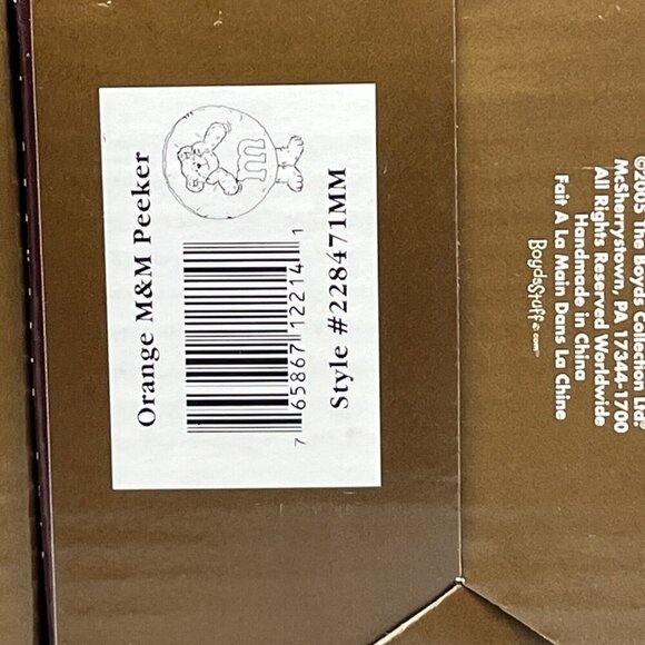 Boyds Bears & Friends M&M Collectible Resin Figurines 2 pc 2005 w/ box - Picture 11 of 12